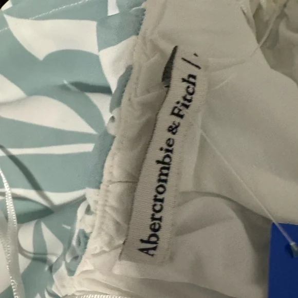 NWT ABERCROMBIE & FITCH cut out waist maxi slip dress in green floral print XS - Picture 6 of 9